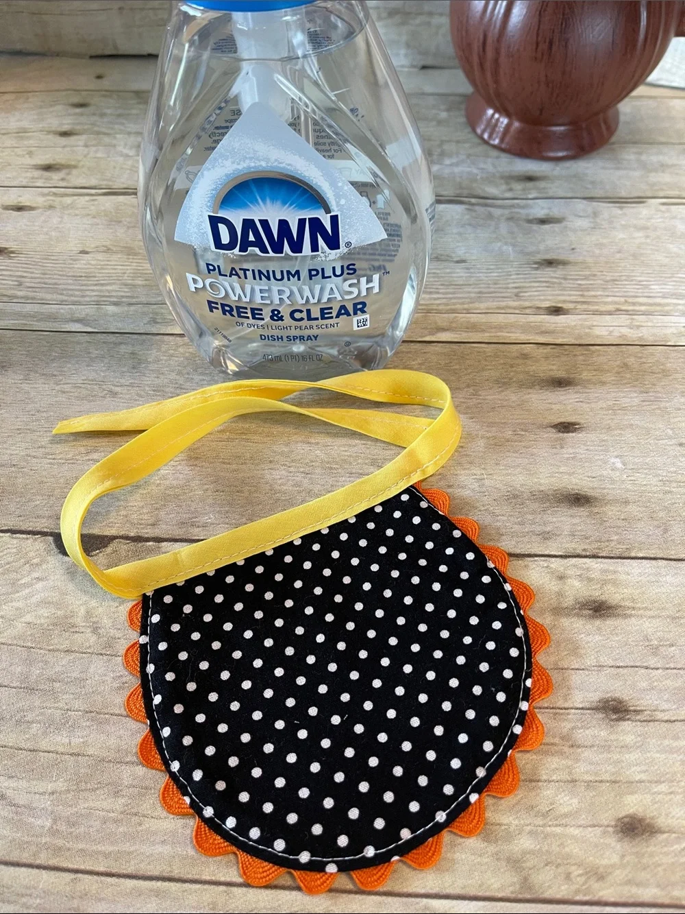Reversible Apron Dish Soap Bottle - Dawn Powerwash - Fall/ Thanksgiving